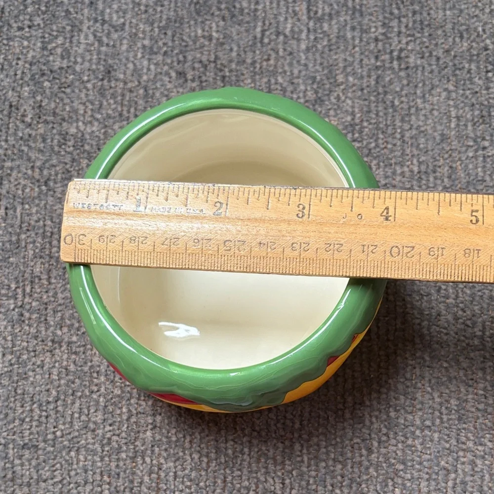 Pier 1 Glossy Ceramic Burger Condiment Holder